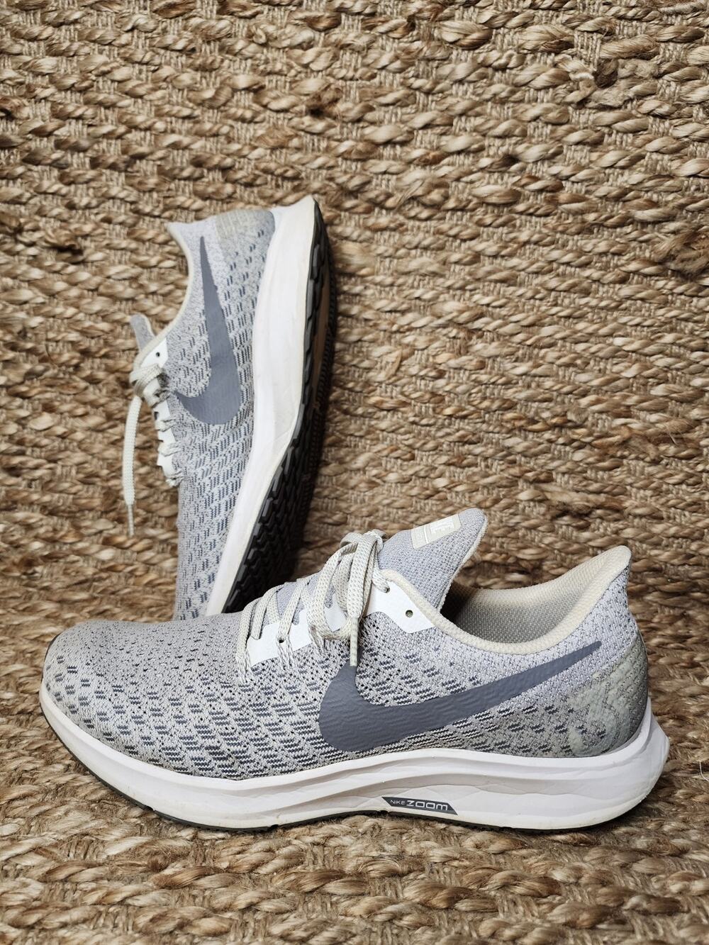 Nike Air Zoom Pegasus 35 Gunsmoke White Gray Phantom Running Shoes Men's Size 10